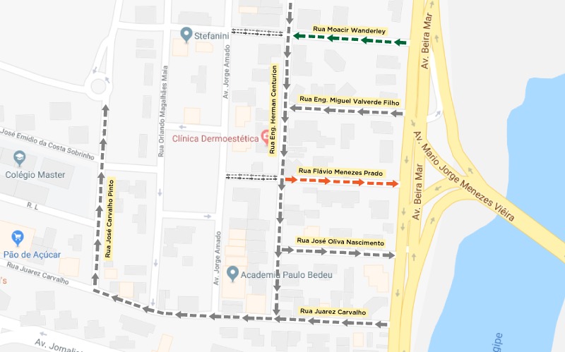 Trânsito mudará em duas ruas do Garcia - SMTT Aracaju